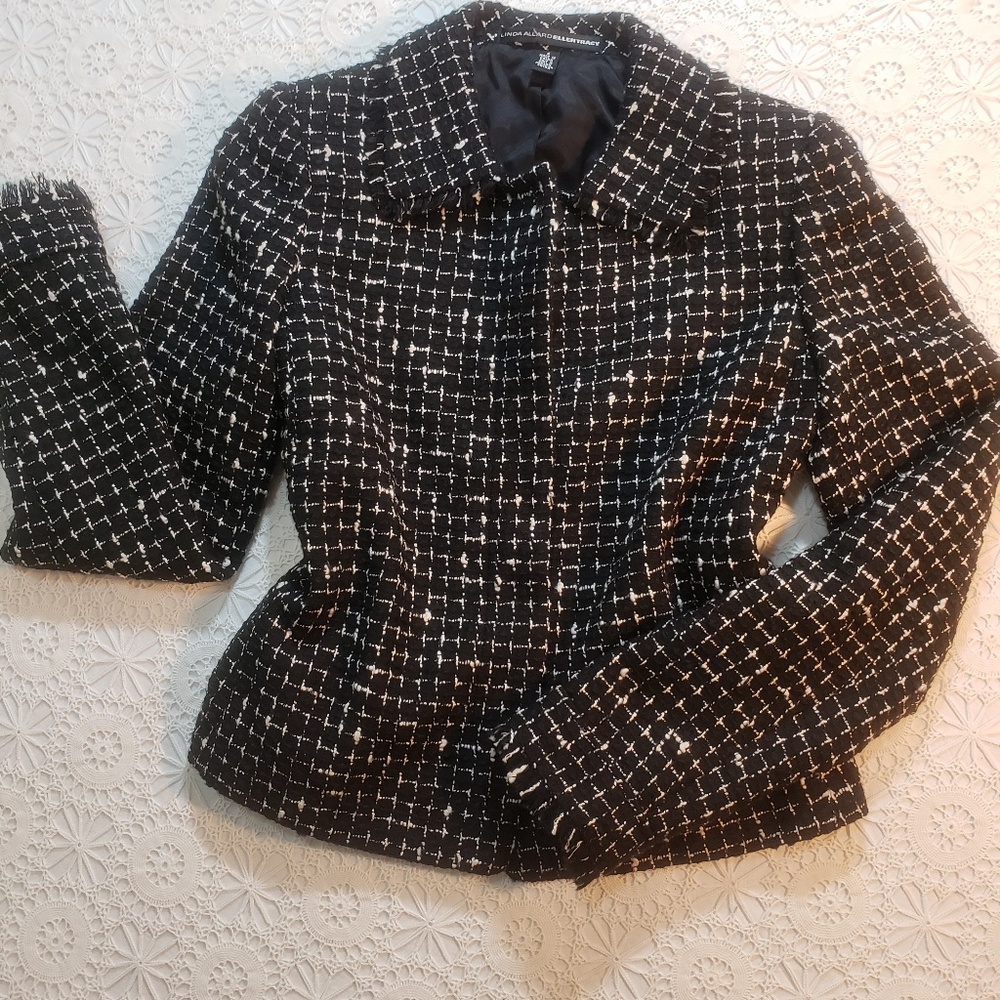 Ellen Tracy Black/ White Jacket, Sz 4